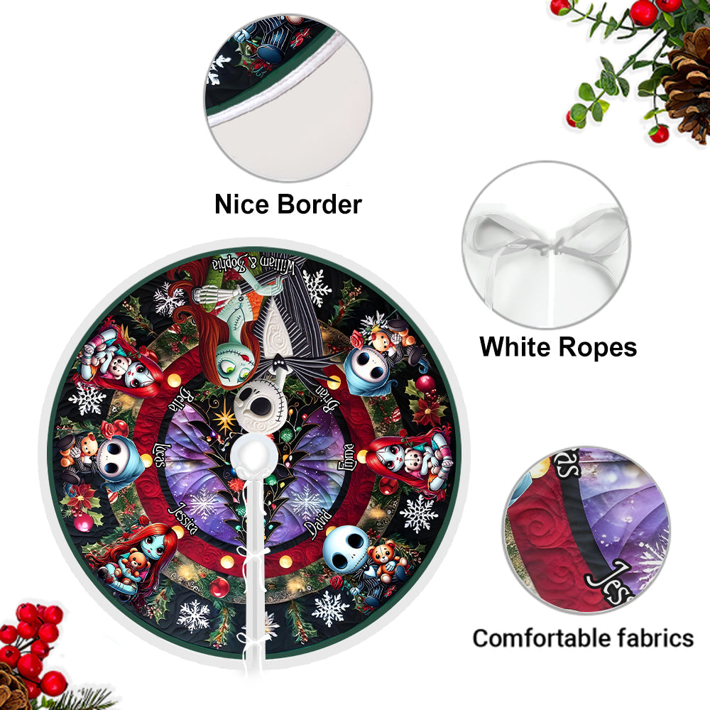 Merry Christmas - Personalized Nightmare Tree Skirt