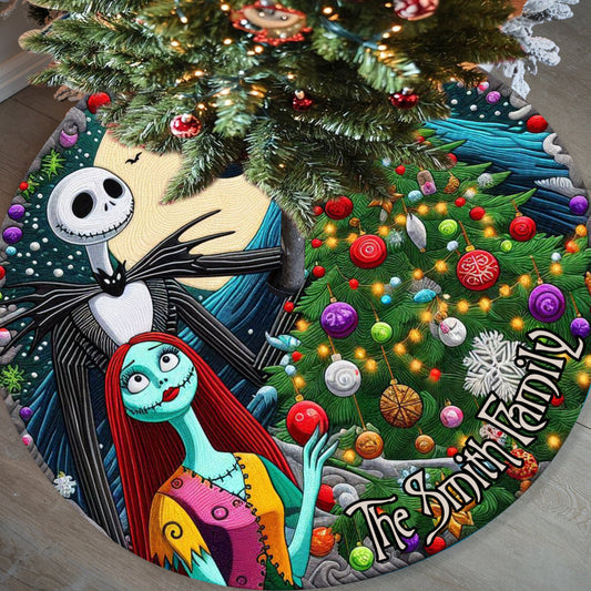 Merry Christmas - Personalized Nightmare Tree Skirt