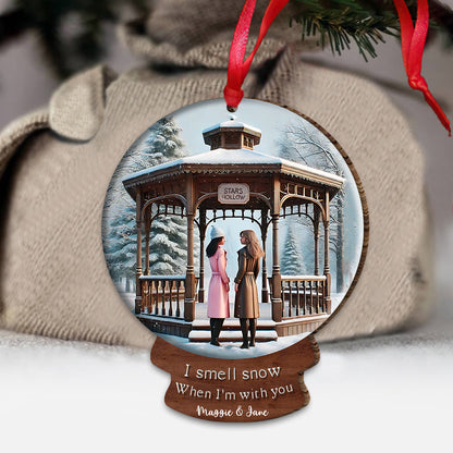 I Smell Snow - Personalized Ornament