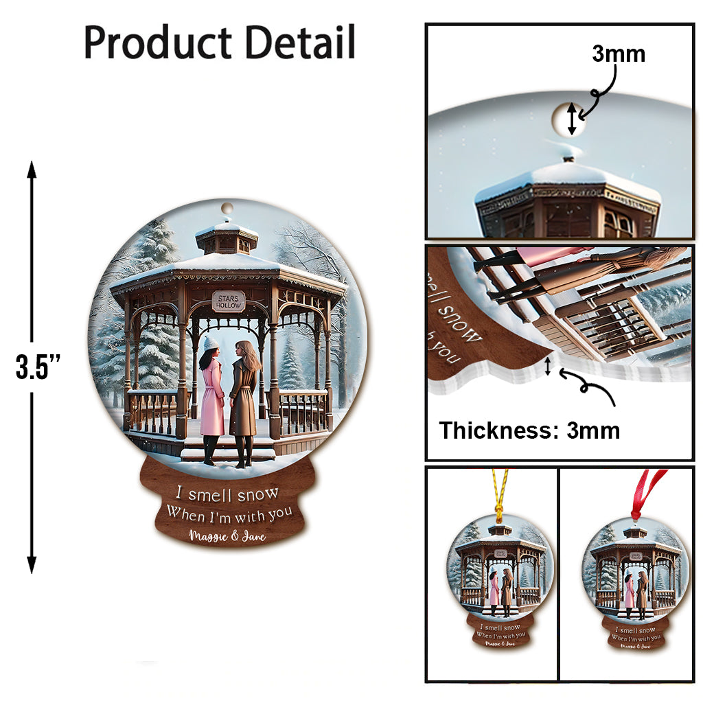 I Smell Snow - Personalized Ornament