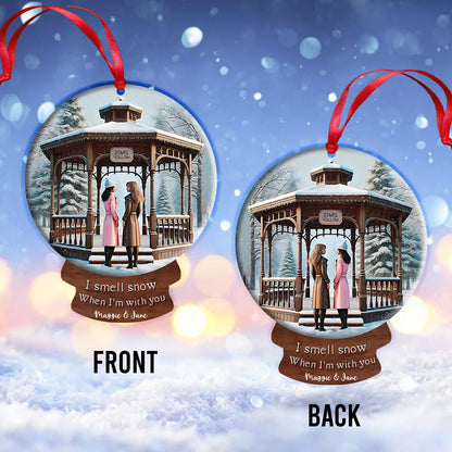 I Smell Snow - Personalized Ornament