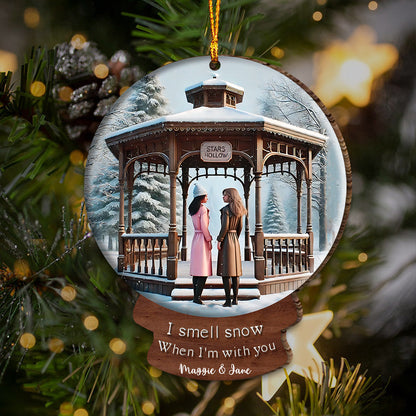 I Smell Snow - Personalized Ornament