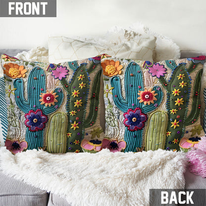 Cactus Garden - Gardening Throw Pillow