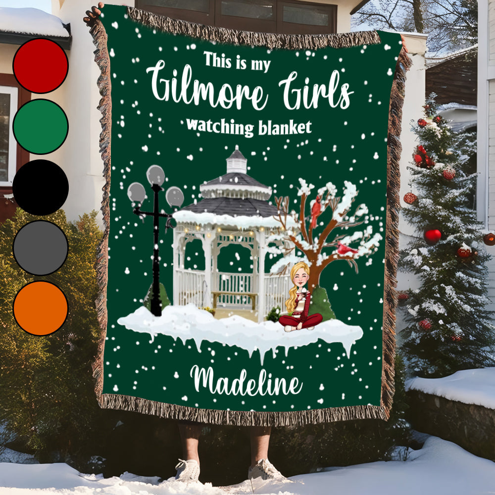 This Is My Gilmore Girls Watching Blanket - Personalized Woven Blanket