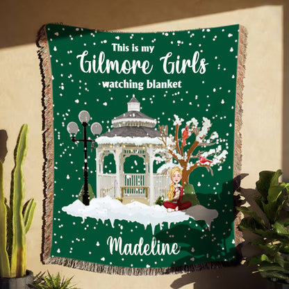This Is My Gilmore Girls Watching Blanket - Personalized Woven Blanket