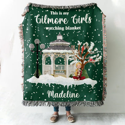 This Is My Gilmore Girls Watching Blanket - Personalized Woven Blanket