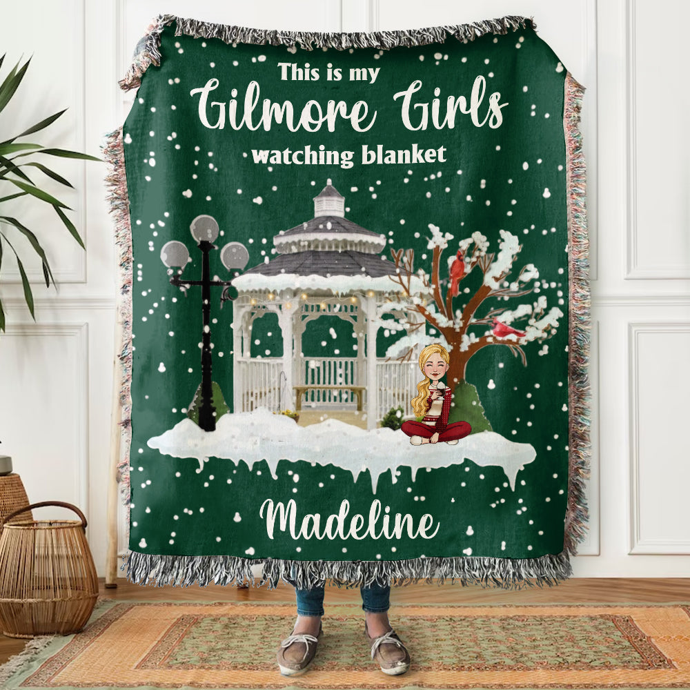 This Is My Gilmore Girls Watching Blanket - Personalized Woven Blanket