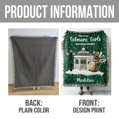 This Is My Gilmore Girls Watching Blanket - Personalized Woven Blanket