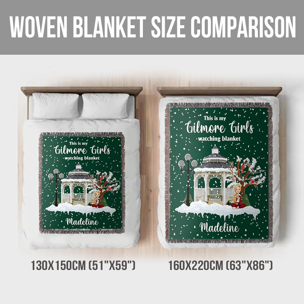 This Is My Gilmore Girls Watching Blanket - Personalized Woven Blanket