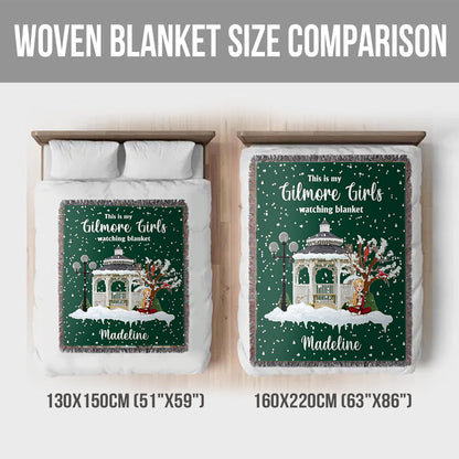 This Is My Gilmore Girls Watching Blanket - Personalized Woven Blanket