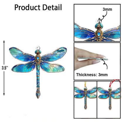 Blue Dragonfly - Personalized Gardening Ornament