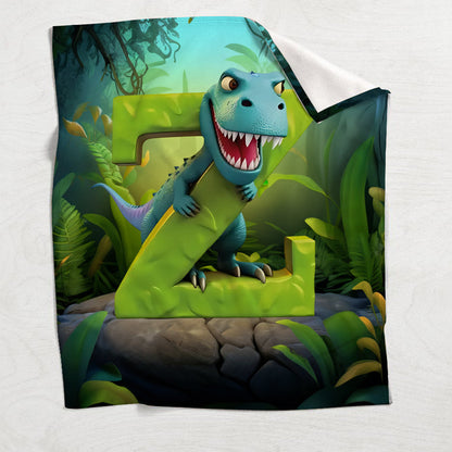 Love Dinosaurs - Personalized Kid Blanket