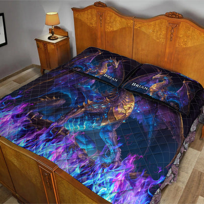 Love Dragons - Personalized Dragon Quilt Set