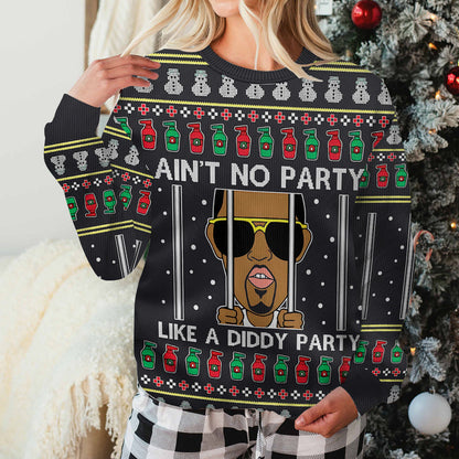 Ain't No Party - Personalized Ugly Sweater