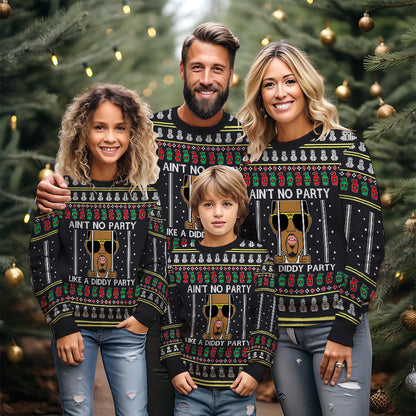 Ain't No Party - Personalized Ugly Sweater