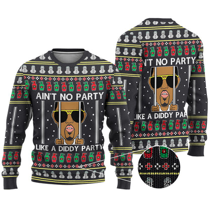 Ain't No Party - Personalized Ugly Sweater