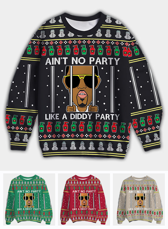 Ain't No Party - Personalized Ugly Sweater