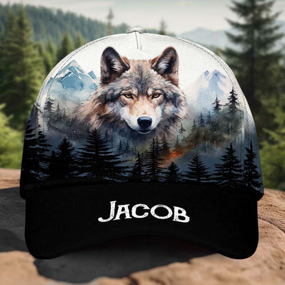 Awesome wolf - Personalized Wolf Classic Cap