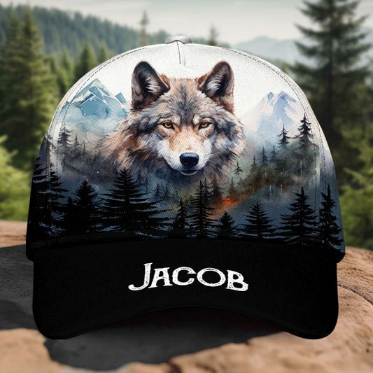 Awesome wolf - Personalized Wolf Classic Cap