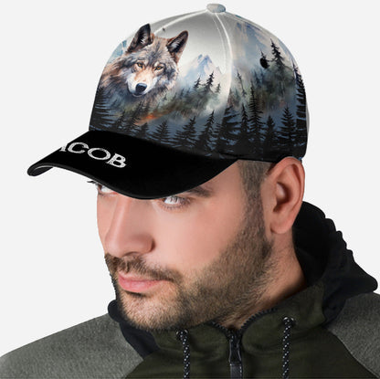 Awesome wolf - Personalized Wolf Classic Cap
