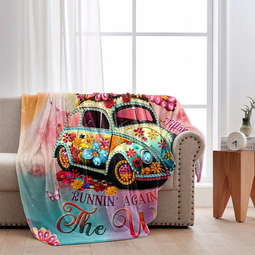 Running Against The Wind - Personalized Hippie Blanket