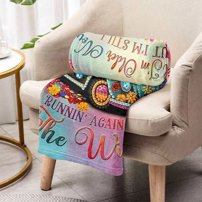 Running Against The Wind - Personalized Hippie Blanket