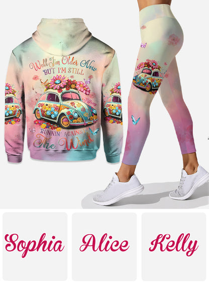 Running Against The Wind - Personalized Hippie Hoodie and Leggings
