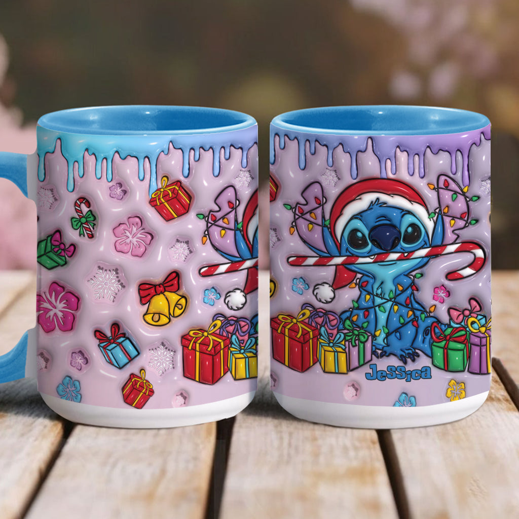 Merry Ohana - Personalized Ohana Accent Mug