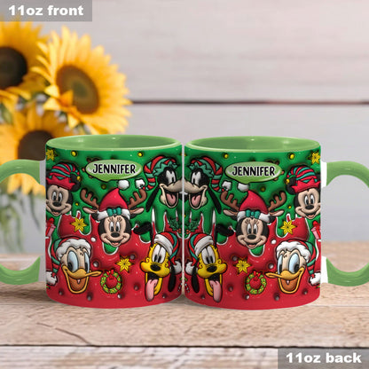 Christmas Is Coming - Personalized Mouse Accent Mug