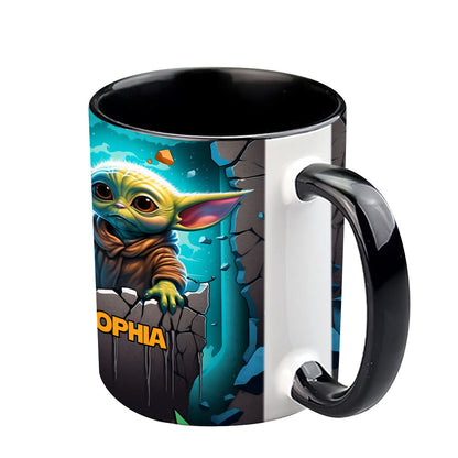 The Galaxy - Personalized The Force Accent Mug