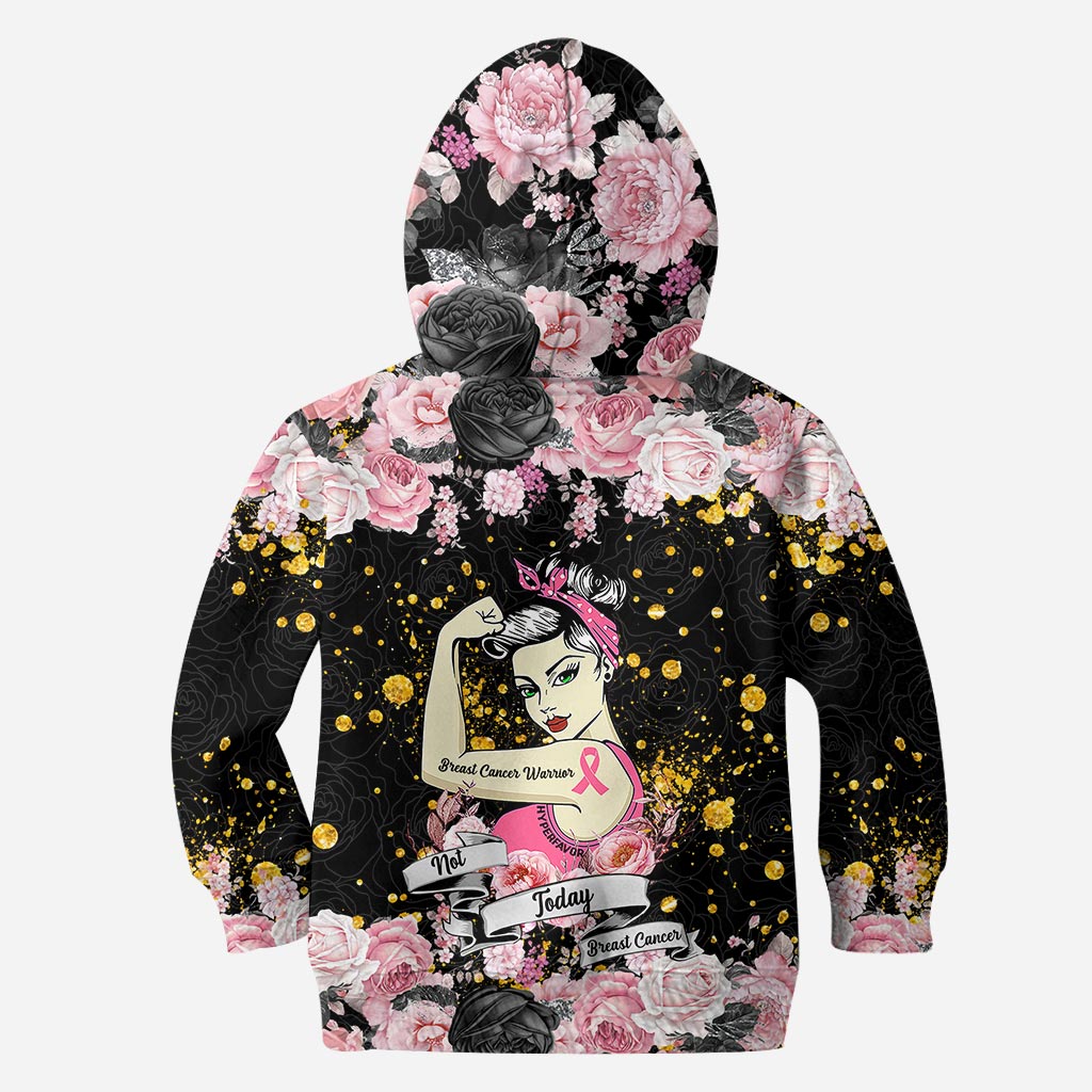 Not Today Cancer - Personalized Breast Cancer Awareness Hoodie and Leggings