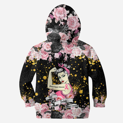 Not Today Cancer - Personalized Breast Cancer Awareness Hoodie and Leggings