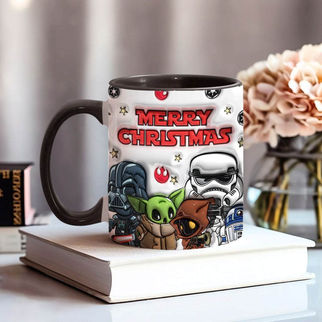 May The Christmas Be With You - Personalized The Force Accent Mug