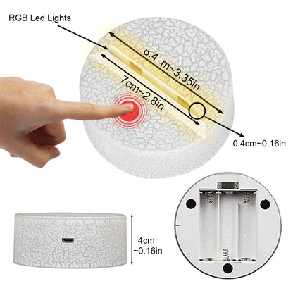 Our First Date - Personalized Couple Shaped Plaque Light Base