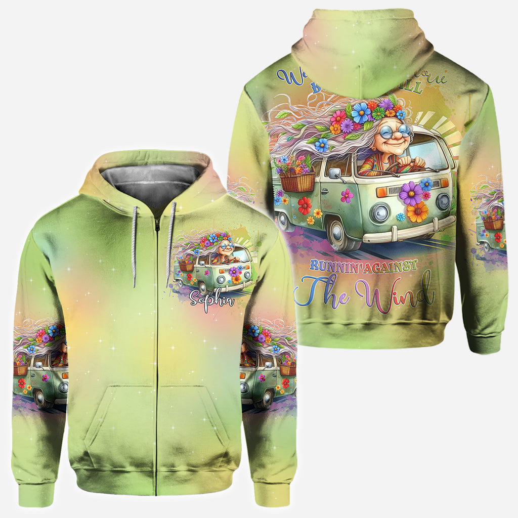Running Against The Wind - Personalized Hippie All Over Shirt