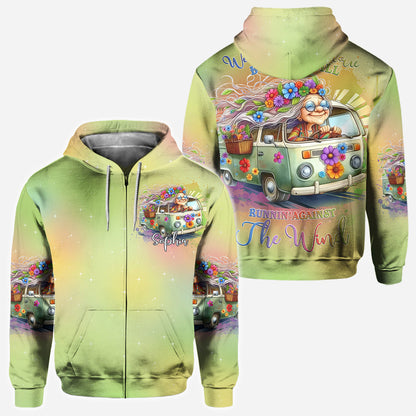 Running Against The Wind - Personalized Hippie All Over Shirt