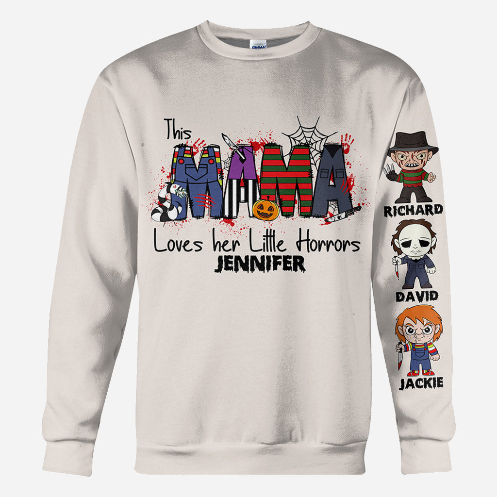 This Mama Loves Her Little Horror - Personalized All Over Shirt