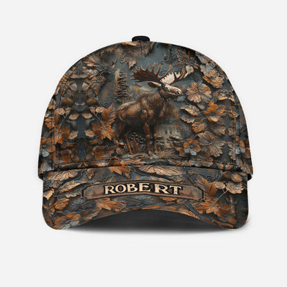 Stunning Moose - Personalized Hunting Classic Cap