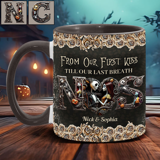 Till Dead Do Us Part - Personalized Nightmare Accent Mug