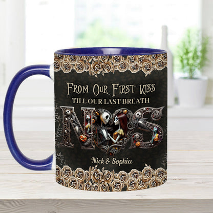 Till Dead Do Us Part - Personalized Nightmare Accent Mug