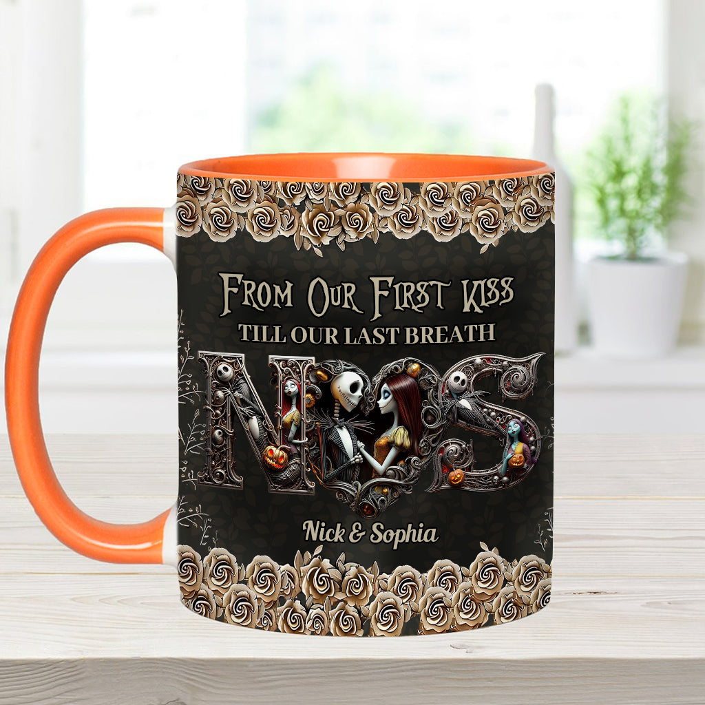 Till Dead Do Us Part - Personalized Nightmare Accent Mug