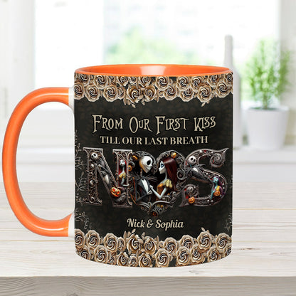 Till Dead Do Us Part - Personalized Nightmare Accent Mug