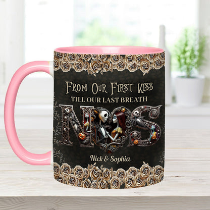 Till Dead Do Us Part - Personalized Nightmare Accent Mug