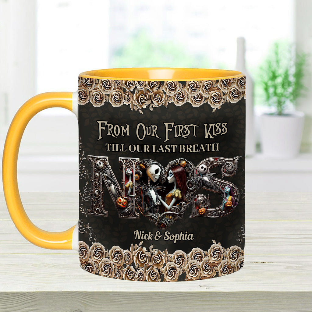 Till Dead Do Us Part - Personalized Nightmare Accent Mug