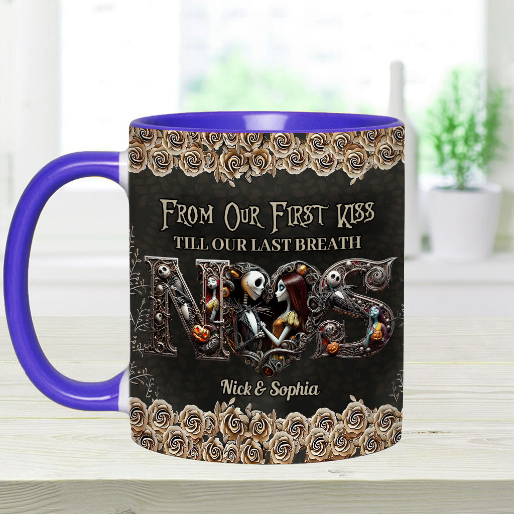 Till Dead Do Us Part - Personalized Nightmare Accent Mug