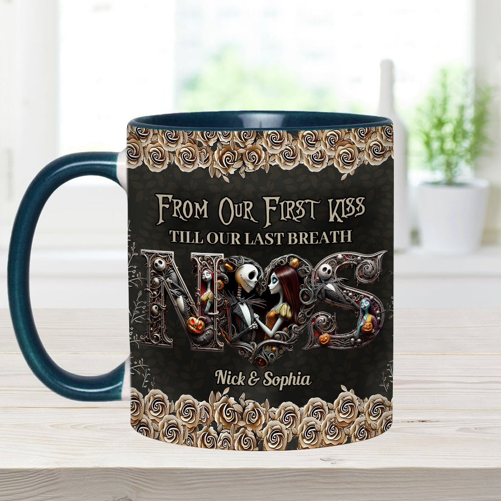 Till Dead Do Us Part - Personalized Nightmare Accent Mug
