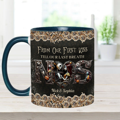 Till Dead Do Us Part - Personalized Nightmare Accent Mug