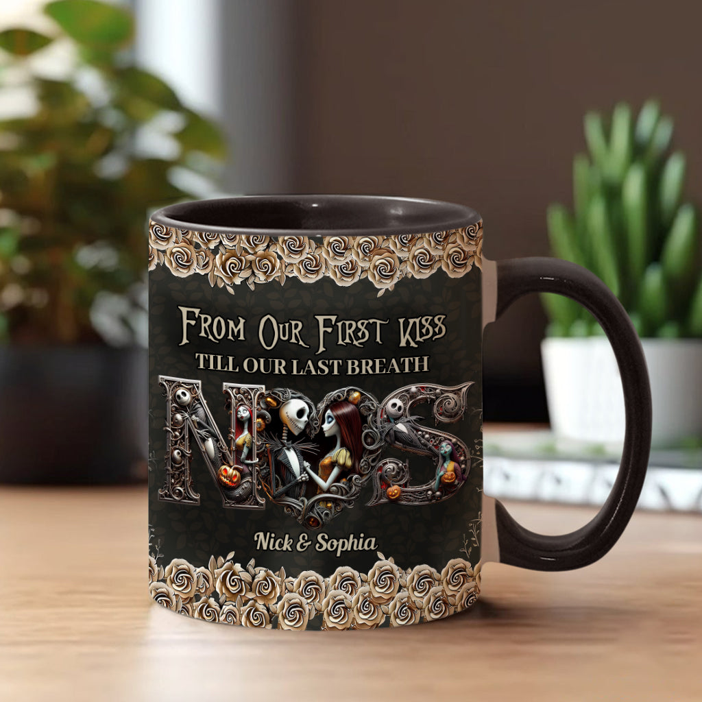 Till Dead Do Us Part - Personalized Nightmare Accent Mug