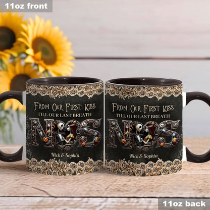 Till Dead Do Us Part - Personalized Nightmare Accent Mug