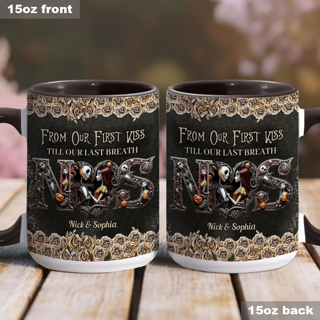 Till Dead Do Us Part - Personalized Nightmare Accent Mug